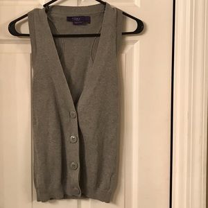Sweater vest sleeveless cardigan